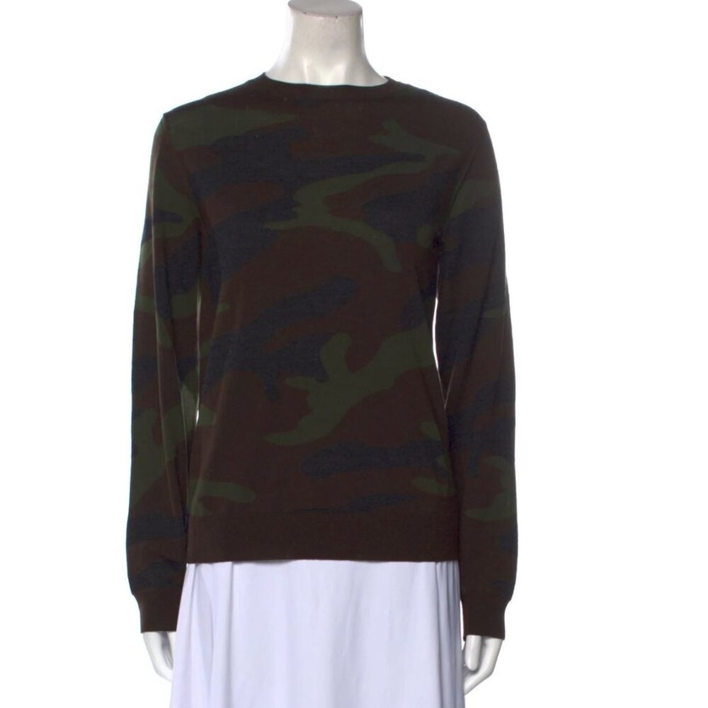 VALENTINO Virgin Wool Printed Sweater Size: S
